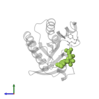 GUANOSINE-5'-DIPHOSPHATE in PDB entry 4m1s, assembly 2, side view.