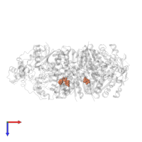 URIDINE-5'-DIPHOSPHATE in PDB entry 4m55, assembly 1, top view.