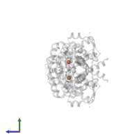 FE (III) ION in PDB entry 4m72, assembly 1, side view.