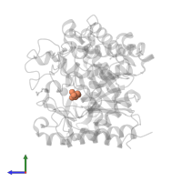 GLYCEROL in PDB entry 4mdp, assembly 1, side view.