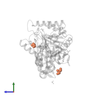 GLYCEROL in PDB entry 4mla, assembly 2, side view.