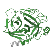 The deposited structure of PDB entry 4mtb contains 1 copy of Pfam domain PF00089 (Trypsin) in Serine protease 1. Showing 1 copy in chain A.