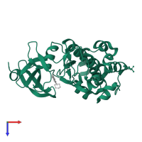 Serine/threonine-protein kinase pim-1 in PDB entry 4n6y, assembly 1, top view.