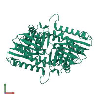 Inositol monophosphatase in PDB entry 4n81, assembly 1, front view.