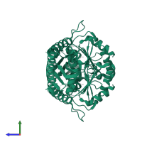 Inositol monophosphatase in PDB entry 4n81, assembly 1, side view.