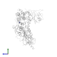 ZINC ION in PDB entry 4n9f, assembly 1, side view.