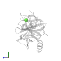 CALCIUM ION in PDB entry 4niv, assembly 1, side view.