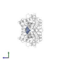 (6R)-2-amino-4-oxo-3,4,5,6,7,8-hexahydropteridine-6-carboxylic acid in PDB entry 4njj, assembly 1, side view.