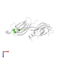 CALCIUM ION in PDB entry 4npk, assembly 1, top view.