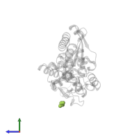 GLYCEROL in PDB entry 4nxt, assembly 1, side view.