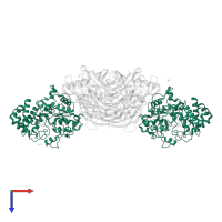 Methylamine utilization protein MauG in PDB entry 4o1q, assembly 1, top view.