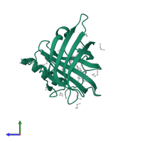 Retinol-binding protein 4 in PDB entry 4o9s, assembly 1, side view.