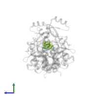 CITRIC ACID in PDB entry 4olc, assembly 2, side view.