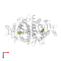 CITRIC ACID in PDB entry 4olc, assembly 2, top view.