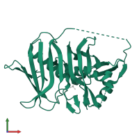 Phenolphthiocerol/phthiocerol polyketide synthase subunit C in PDB entry 4ooc, assembly 1, front view.