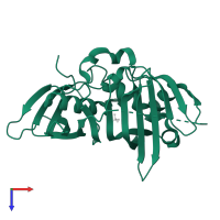 Phenolphthiocerol/phthiocerol polyketide synthase subunit C in PDB entry 4ooc, assembly 1, top view.