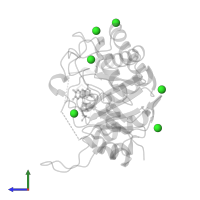 CHLORIDE ION in PDB entry 4ot7, assembly 1, side view.