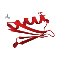 The deposited structure of PDB entry 4oza contains 1 copy of CATH domain 3.10.20.10 (Ubiquitin-like (UB roll)) in Immunoglobulin G-binding protein G. Showing 1 copy in chain A.