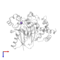 MANGANESE (II) ION in PDB entry 4pef, assembly 1, top view.