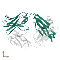 Ig-like domain-containing protein in PDB entry 4pub, assembly 1, front view.