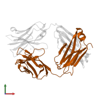 Ig-like domain-containing protein in PDB entry 4pub, assembly 1, front view.