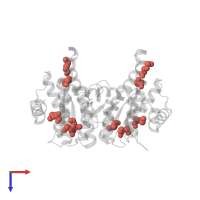 Modified residue MSE in PDB entry 4pur, assembly 1, top view.