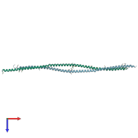 PDB entry 4pxt coloured by chain, top view.