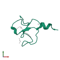 Bromodomain adjacent to zinc finger domain protein 2A in PDB entry 4q6f, assembly 2, front view.