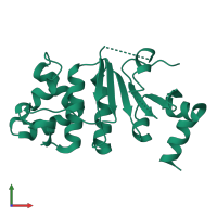 ABC transporter, ATP-binding protein in PDB entry 4q7k, assembly 1, front view.