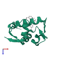 E3 ubiquitin-protein ligase Mdm2 in PDB entry 4qo4, assembly 1, top view.