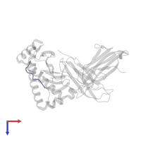 Immediate early protein IE1 in PDB entry 4qru, assembly 1, top view.