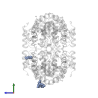 TRIETHYLENE GLYCOL in PDB entry 4r53, assembly 1, side view.