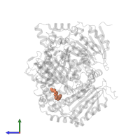 PENTAETHYLENE GLYCOL in PDB entry 4re9, assembly 2, side view.