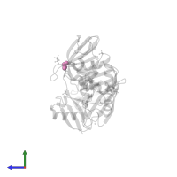 3-AMINOPROPANE in PDB entry 4rf0, assembly 1, side view.