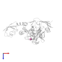 3-AMINOPROPANE in PDB entry 4rf0, assembly 1, top view.