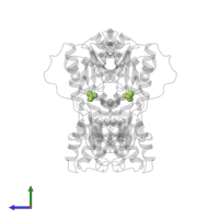 ACETATE ION in PDB entry 4rk5, assembly 1, side view.