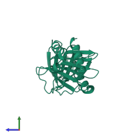 Serine/threonine-protein kinase PLK2 in PDB entry 4rs6, assembly 1, side view.