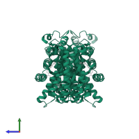 Farnesyl pyrophosphate synthase in PDB entry 4rxa, assembly 1, side view.