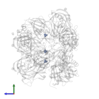 SULFATE ION in PDB entry 4ryc, assembly 3, side view.