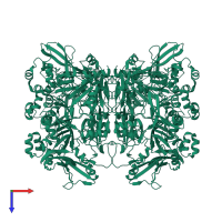 Uridylate-specific endoribonuclease in PDB entry 4s1t, assembly 1, top view.