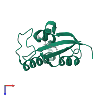 Peptidyl-prolyl cis-trans isomerase NIMA-interacting 1 in PDB entry 4tns, assembly 1, top view.