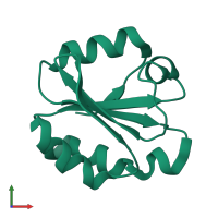 Thioredoxin in PDB entry 4trx, assembly 1, front view.