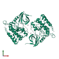 Casein kinase I isoform delta in PDB entry 4tw9, assembly 1, front view.