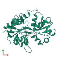 Glutamate receptor 2 in PDB entry 4u23, assembly 1, front view.