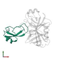 Kunitz-type protease inhibitor 2 in PDB entry 4u32, assembly 1, front view.