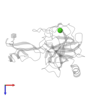 CALCIUM ION in PDB entry 4u32, assembly 1, top view.