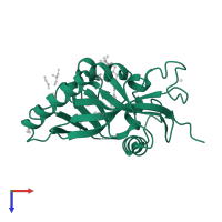 Poly [ADP-ribose] polymerase tankyrase-1 in PDB entry 4u6a, assembly 1, top view.