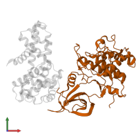 Cyclin-dependent kinase 12 in PDB entry 4un0, assembly 1, front view.