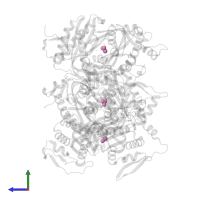 ACETATE ION in PDB entry 4ust, assembly 1, side view.