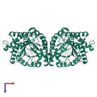 NADH:flavin oxidoreductase/NADH oxidase N-terminal domain-containing protein in PDB entry 4utl, assembly 1, top view.